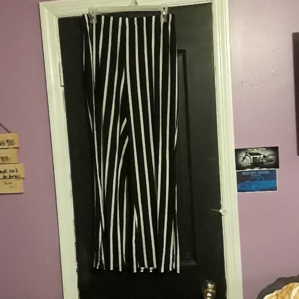Super soft striped flared legging/pants